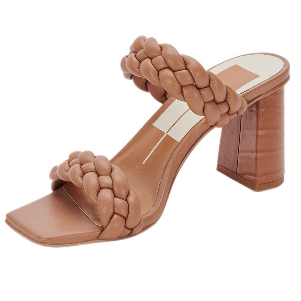 NWT Dolce Vita paint braided women sandals in caramel Size 8.5